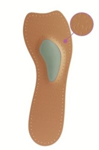 Стельки 3/4 из натуральной кожи на латексной основе LATX 1502
